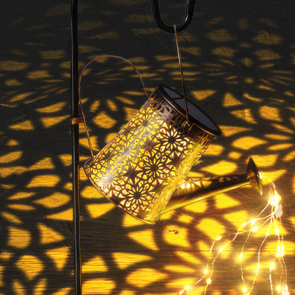 Solar Watering Can with Lights, Outdoor Garden Decor Waterproof Solar Garden Lights for Outdoor Pathway Yard Lawn Patio Party Decorations