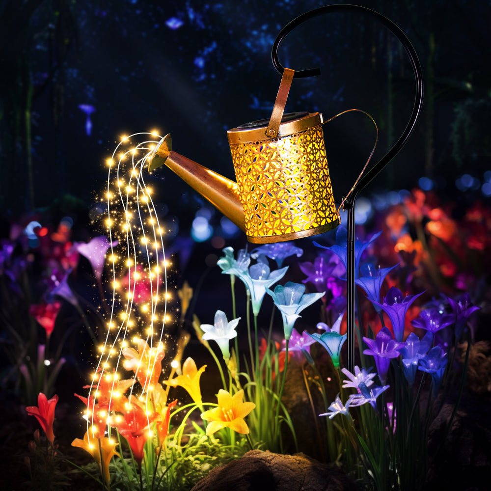 Solar Watering Can Light - Solar Yard Decorations Outdoor,Garden Decor Lights for Yard,IP65 Waterproof Hanging Lantern Lights,Outside Garden Flower